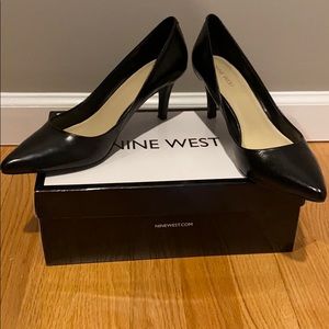 Nine West pumps Leather black size 9